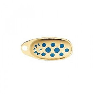 Блесна вращ. Mepps COMET PTS, 2, Gold/Blue dots